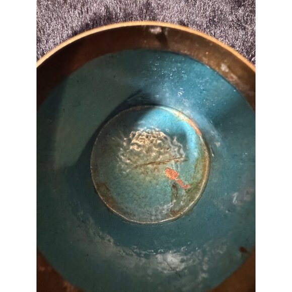 ANTIQUE CHINESE CLOISONNE TEA CADDY SNUFF CYLINDRICAL BOX TEA - Picture 4 of 13